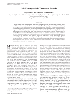 Lethal Mutagenesis in Viruses and Bacteria