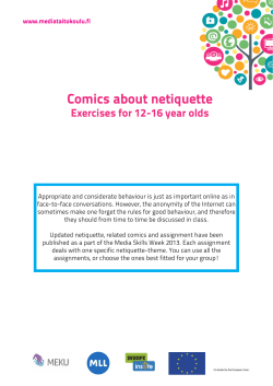 Comics about netiquette