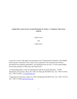 Capital Flows and Current Account Dynamics in Turkey: A Nonlinear
