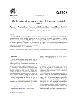O n the nature of surface acid sites of chlorinated activated carbons