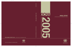 OCHA Annual Report 2005