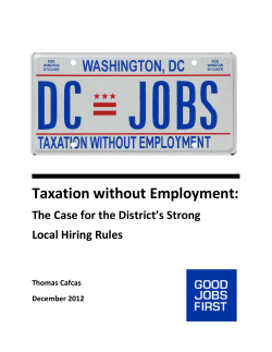 Taxation without Employment