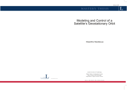 Modeling and Control of a Satellite`s Geostationary Orbit