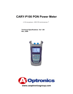 CARY-P100 PON Power Meter