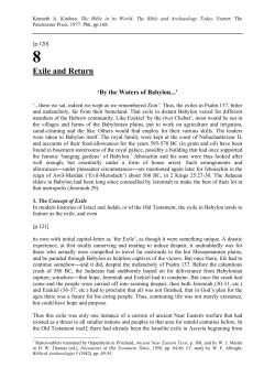 Exile and Return - Biblical Studies.org.uk