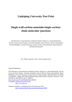 Single-wall-carbon-nanotube/single-carbon-chain