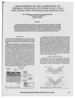 Measurement of the Coefficient of Thermal Expansion of