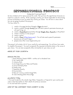 International Day Project - Bauerwood 6th Grade