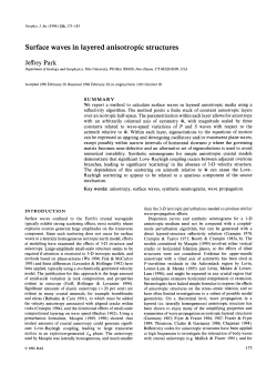 Surface waves in layered anisotropic structures