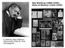 Aby Warburg (1866-1929), Atlas of Memory (1924