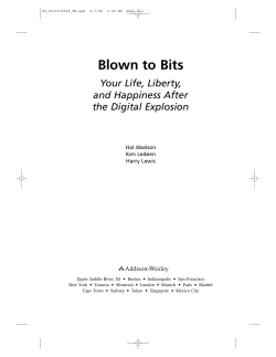 Blown to Bits, Chapter 1