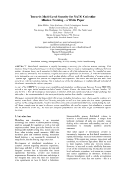 Towards Multi-Level Security for NATO