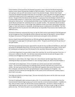 Newsletter - City of Troy, Missouri