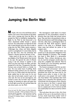 Jumping the Berlin Wall