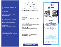 Aesop Phone Number - Aurora Public Schools