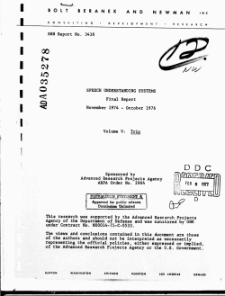 Speech Understanding Systems. Volume 5. Trip