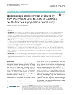 Epidemiologic characteristics of death by burn injury from 2000 to