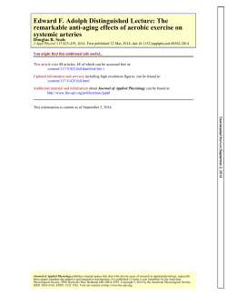 systemic arteries remarkable anti-aging effects of aerobic exercise