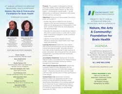 agenda. - Hackensack University Medical Center