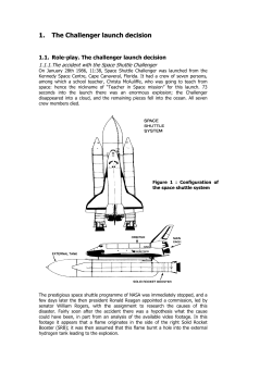 1. The Challenger launch decision