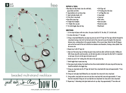 beaded multi-strand necklace