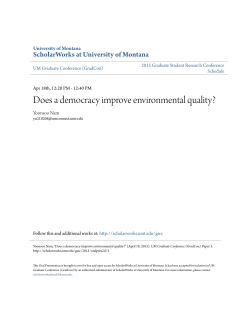 Does a democracy improve environmental quality?