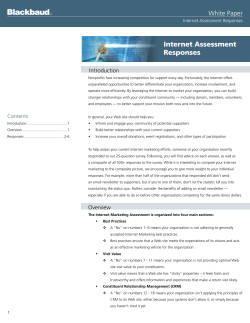 Internet Assessment Responses