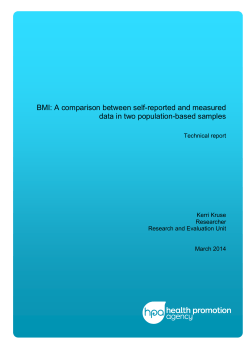 BMI: A comparison between self-reported and measured data in two