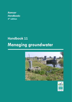 Managing groundwater