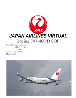 Boeing 747-400/D SOP