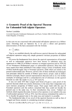 A geometric proof of the spectral theorem for unbounded self