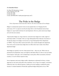 The Pride in the Badge - Illinois Police Association