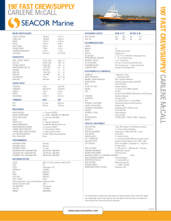 190` FAST CREW/SUPPLY CARLENE M CCALL