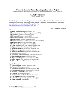 Target Plants Information - Invasive Plants Association of Wisconsin