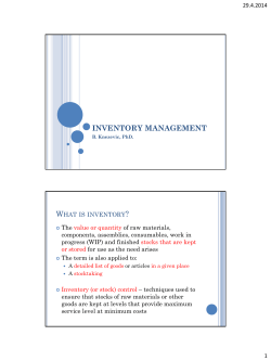 inventory management