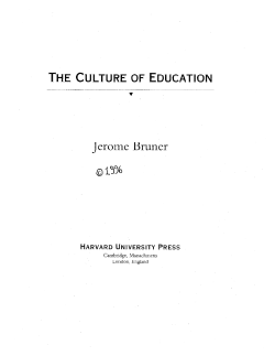 THE CULTURE OF EDUCATION - University of Kent School of