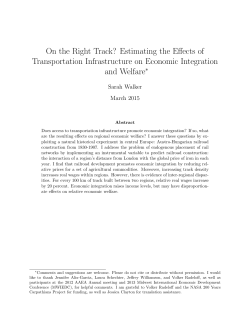 On the Right Track? Estimating the Effects of