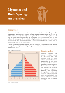 Myanmar and Birth Spacing: An overview - WHO South