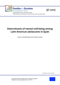 Determinants of mental well-being among Latin American