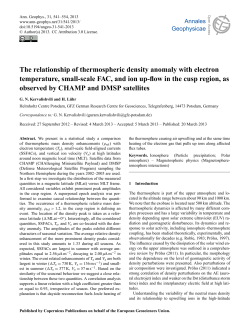 The relationship of thermospheric density anomaly with electron