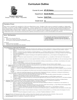 AP US History - Litchfield School District