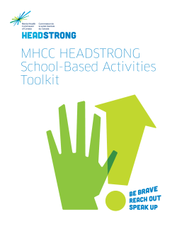 MHCC HEADSTRONG School-Based Activities Toolkit