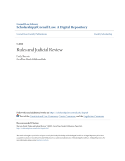 Rules and Judicial Review