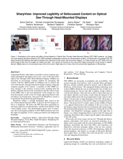 SharpView: Improved Legibility of Defocussed Content on Optical