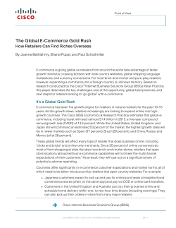 The Global E-Commerce Gold Rush