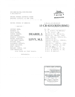 Jeffrey Webb et al Indictment