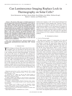 Can Luminescence Imaging Replace Lock