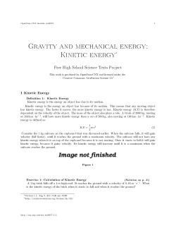 Kinetic energy