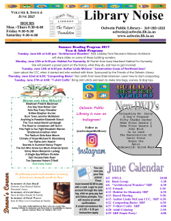 Newsletter - Oelwein Public Library