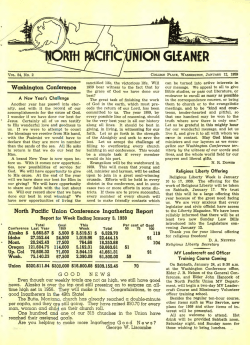 The North Pacific Union Gleaner for 1959